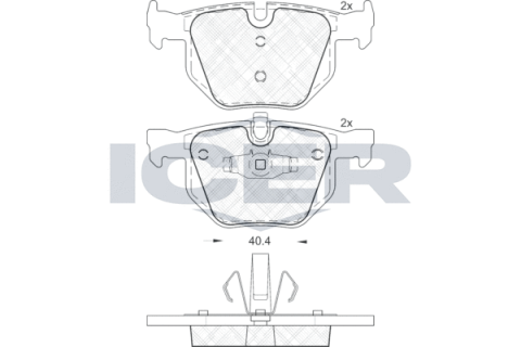 Колодки тормозные (задние) BMW 3 (E90/E91/E92/E93) 04-13/X1 (E84) 09-15