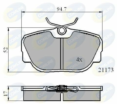 CBP0361 Comline - Гальмівні колодки до дисків