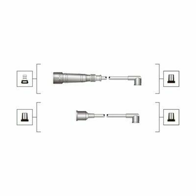 Провода зажигания VW T3 2.1 I 84-92 (к-кт) (высоковольтные) (MSQ0023)