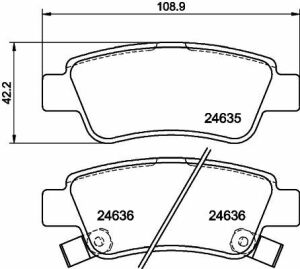 тормозные колодки задние cr-v 07-