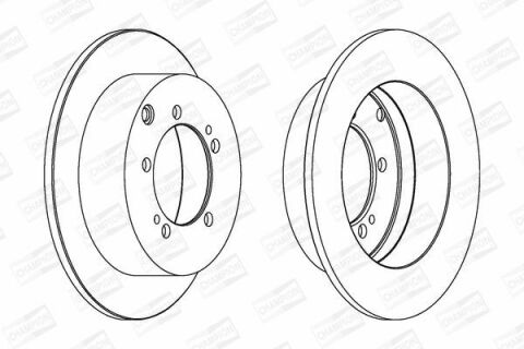 CHAMPION MITSUBISHI Гальмівний диск задн. Airtrek, Lancer VII, Outlander 03- (262*10)