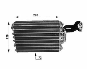 Испаритель кондиционера W124/S124/C124 2.0-6.0 84-96