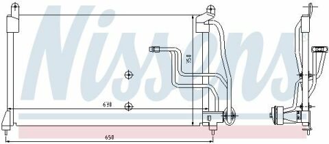 Конденсер  VAUXHALL  CALIBRA(90-)2.0  i(+)[OE  1850  036]