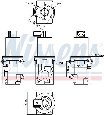 Клапан egr brava, doblo, marea, punto 1.9jtd