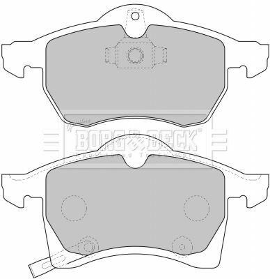 BBP1612 BORG & BECK - Тормозные колодки для дисков
