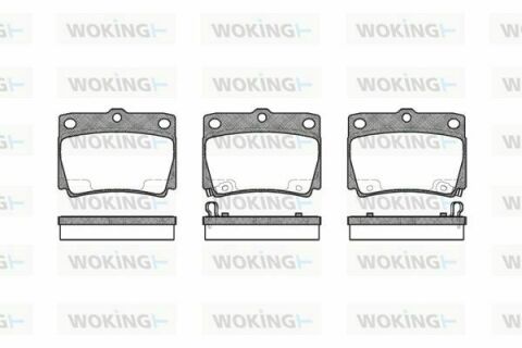 Тормозные колодки Pajero/Pajero Sport 90-15 1.8-3.0