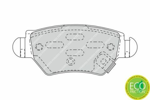 FERODO OPEL Тормозные колодки дисковые задн. Astra, Zafira 98-