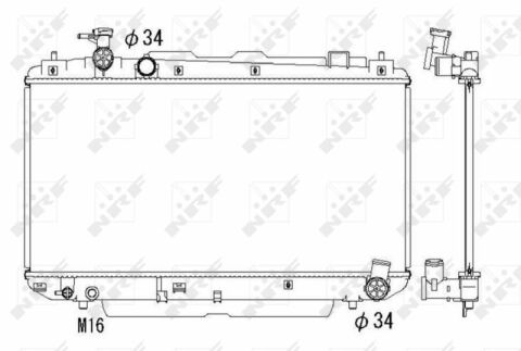 Радиатор охлаждения Toyota RAV 4 1.8/2.0 00-05