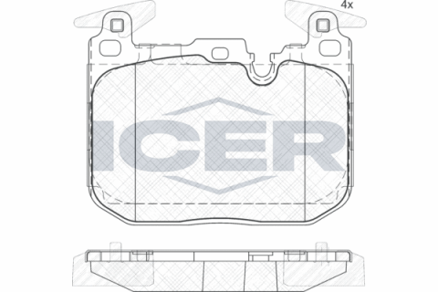 Колодки гальмівні (передні) BMW 1 (F20/F21)/2 (F22/F44-F46/F87)/3 (F30/F31/F34/F80)/4 (F32/F36) 11- Колодки гальмівні (передні) BMW 1 (F20/F21)/2 (F22/F44-F46/F87)/3 (F30/F31/F34/F80)/4 (F32/F36) 11-