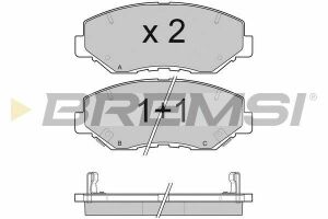 Тормозные колодки пер. Honda Accord 03-08/CR-V 01-06 (akebono)