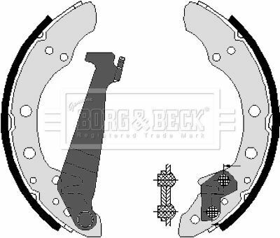 BBS6225 BORG & BECK - Тормозные колодки для барабанов