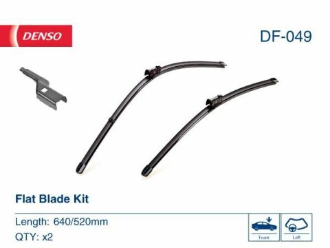 Комплект щіток склоочисника безкаркасних Denso Flat 530/630