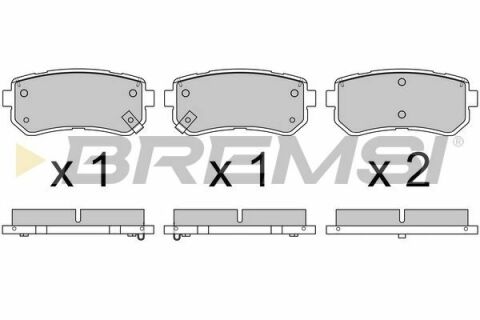 Гальмівні колодки зад. Sonata VI/VII/ix 35/Optima/Sportage 09- (Mando)