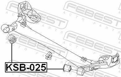 Сайлентблок задньої балки Hyundai I30/Ceed/Tucson 07-