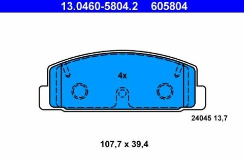 Колодки тормозные (задние) Mazda 6 02-13/Mazda 323 91-04/626 III/V/RX-7 84-02