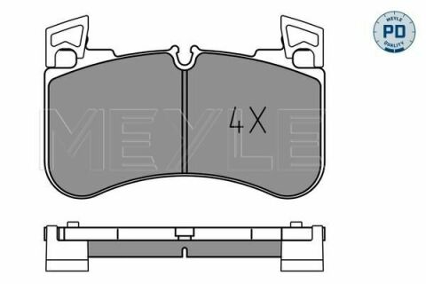 Колодки гальмівні (передні) Land Rover Discovery 2.0-3.0 i/3.0 D 12- 4x4