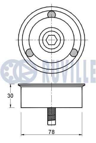 Ролик натяжной c5 iii 2.7 hdi