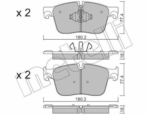 Колодки тормозные (передние) Land Rover Range Rover Velar 2.0/3.0 17-