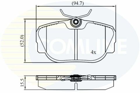 CBP01093 Comline - Тормозные колодки для дисков