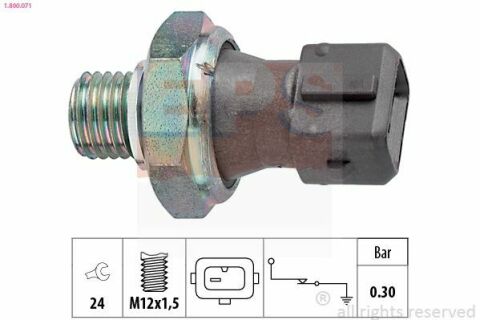 EPS BMW Датчик двления масла  1 E81/87,3 E30/36/46/90/F30,4,5 E28/34/39/60/F10,6,7,X1/3/5/6