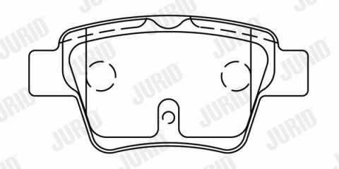 JURID CITROEN Тормозные колодки задн.C4,Peugeot 307 (сист.BOSCH)