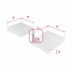 Фільтр салону Citroen C3 09-/C4 Cactus/Peugeot 2008 13-/207 06-15/208 12- (к-кт 2шт.)