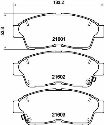 Тормозные колодки пер. Carina/Camry/Corolla/Rav4 91-02 1.3-2.2