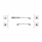 Комплект високовольтних дротів EQ BMW 316I, 318I [941319170050]