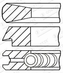 Кольца поршневые BMW 3 (E46)/5 (E39)/7 (E38) 98-05 (84.00mm/STD) (3-2-3)