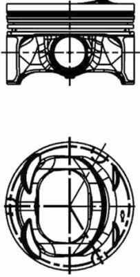 Поршень Audi A1/A3/VW Golf V/VI/Skoda Octavia II/Superb II 1.4 TSI/TFSI 07-15 (76.51mm/STD)