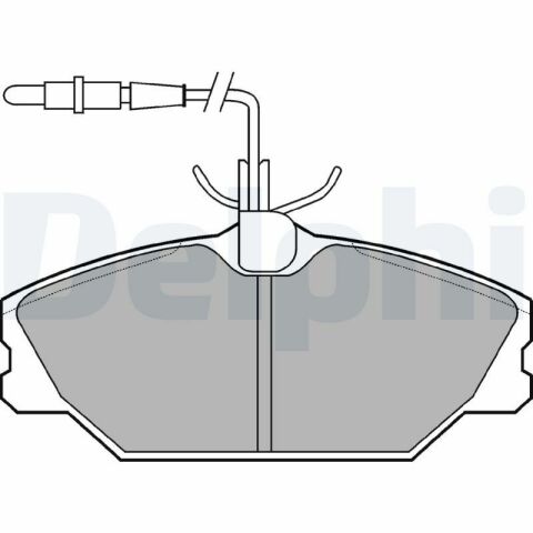 DELPHI RENAULT Гальмівні колодки передні Laguna, Megane, Safrane