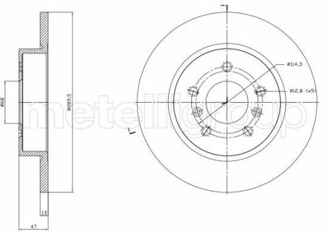 Диск тормозной (задний) Nissan Qashqai II/Renault Kadjar 13- (290x13)