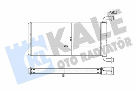 KALE DB Радіатор опалення Sprinter 06-, VW Crafter 06-