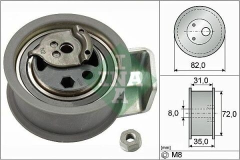 Ролик ГРМ VW Golf IV/Bora/Lupo 1.2/1.4/1.9D 95-10 (натяжний) (72х35)