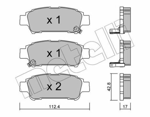 Тормозные колодки (задние) Toyota Avensis/ Previa 2.0/2.0D 01-09