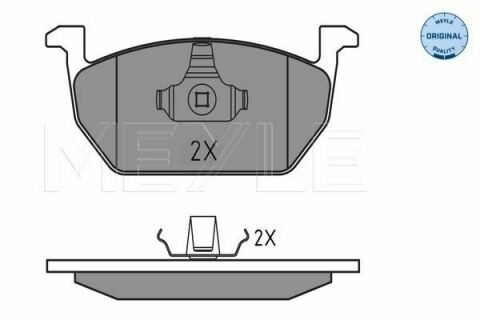 Колодки гальмівні (передні) Audi A3/VW Golf VII 12- (з датчиком) (Ate)