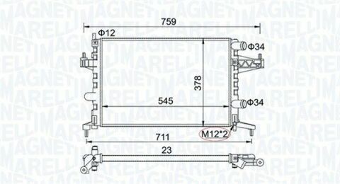 Радиатор opel corsa c (f08, f68) 1,0 00-09-01 -