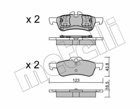 Колодки гальмівні (задні) Mini Cooper/One 01-06