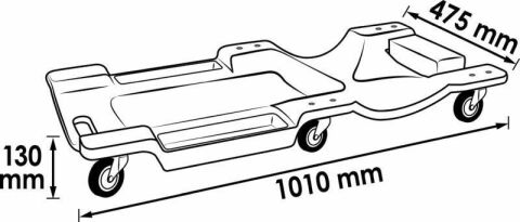 Візок підкатний (1020x480x120mm)
