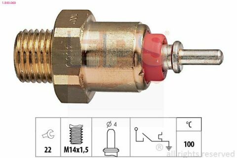 EPS DB Датчик температуры воды (красный) 100&quot;C M103/OM601-603/616