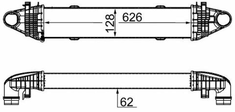 Интеркулер MB E-C CLASS W212 W204