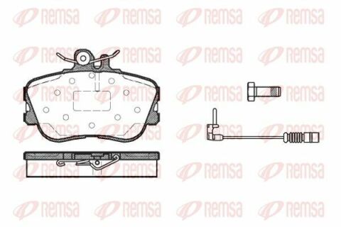 Гальмівні колодки перед. DB W202 93-01