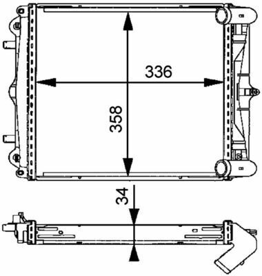 Радиатор охлаждения PORSCHE 911 (996) BOXST
