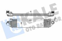 KALE FORD Интеркулер Galaxy,Mondeo III,IV 1.6/2.2 04- KALE FORD Интеркулер Galaxy,Mondeo III,IV 1.6/2.2 04-
