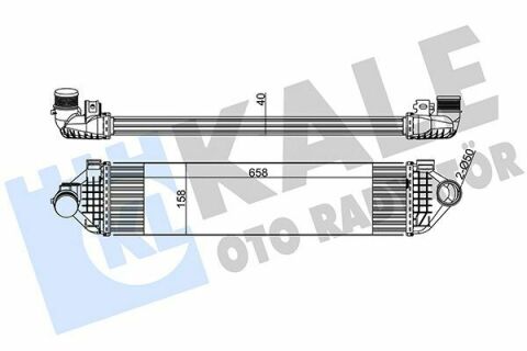 KALE FORD Интеркулер Galaxy,Mondeo III,IV 1.6/2.2 04-