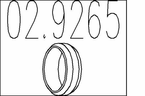 Монтажное кольцо выхлопной системы (D (внутр.) – 58,2 мм; D (наружн.) – 71 мм; Высота – 13 мм)