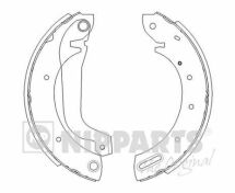 Колодки тормозные (задние) Ford Maverick 2.4i/2.7 TD 93-98 (барабанные) (254x57)