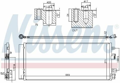 Конденсер  VAUXHALL  CORSA  E  (14-)  1.0  i  TURBO