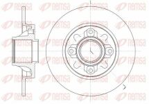 Диск гальмівній задній 249*9 citroen c4, ds4, 08-.