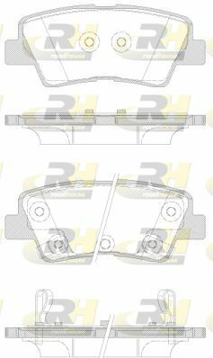 Колодки тормозные (задние) Kia Ceed II/Rio III/Hyundai Accent/i20/i30/i40 10- (Akebono)